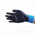 DMF-free European Standard 18-gauge Nylon Knitted Gloves with Water-based PU Coating on Palm